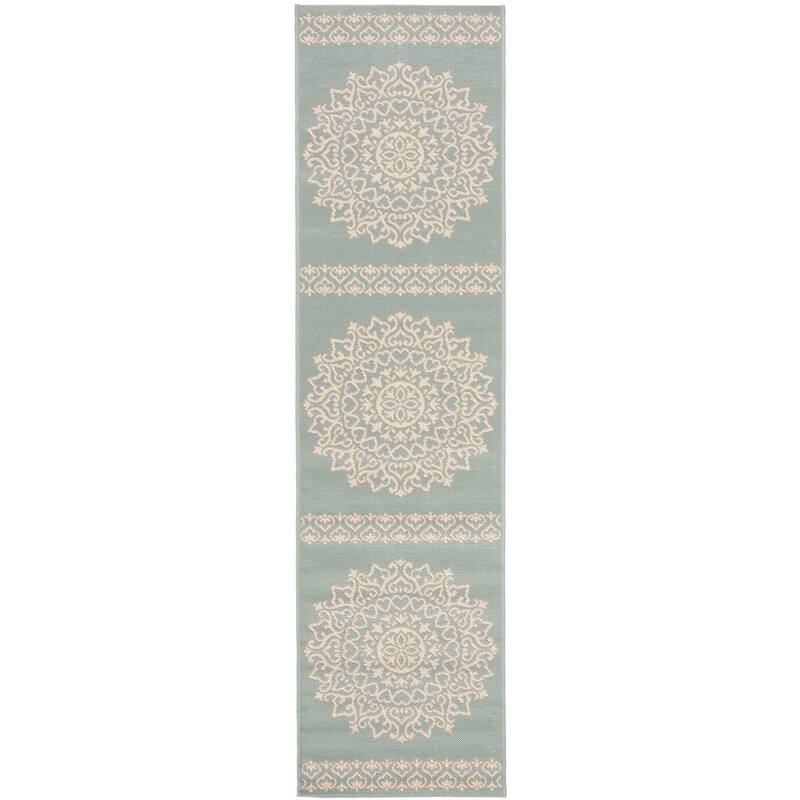 SAFAVIEH Beach House Angelien Indoor/ Outdoor Waterproof Patio Backyard Rug