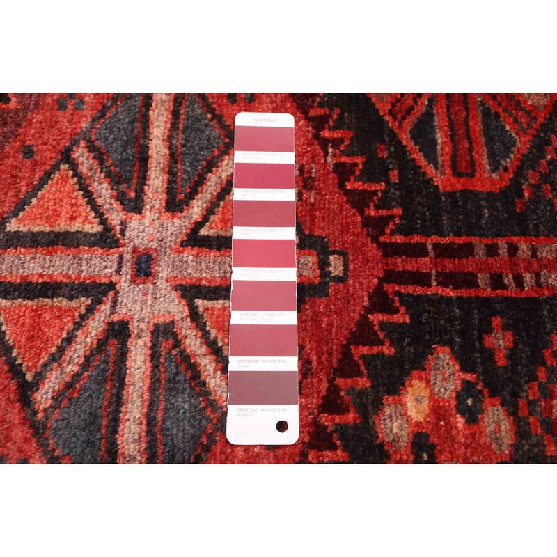 ECARPETGALLERY Hand-knotted Melis Vintage Red Wool Rug - 4'5 x 6'0