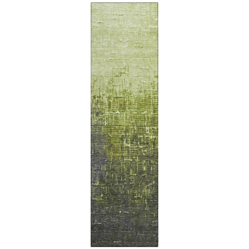 Machine Washable Indoor/ Outdoor Ombre Texture Chantille Rug