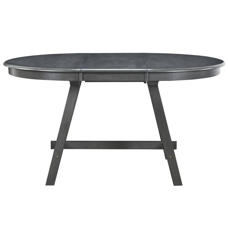 Round Wood Dining Table, Farmhouse Round Extendable Dining Table Kitchen Table for Dining Room, Kitchen