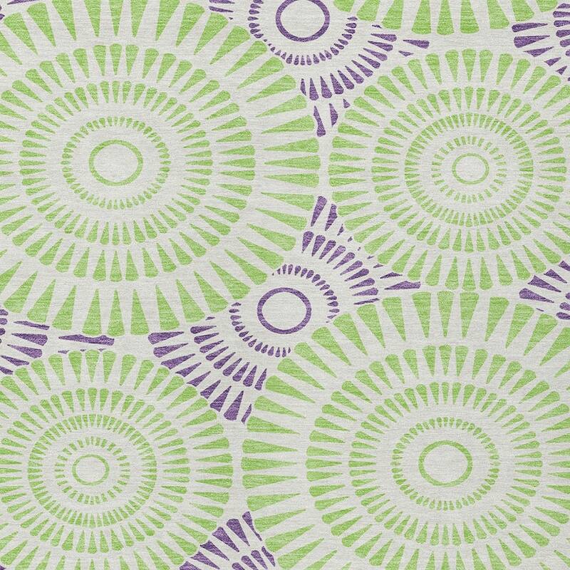HomeRoots Geometric Transitional Rectangle Outdoor Rug