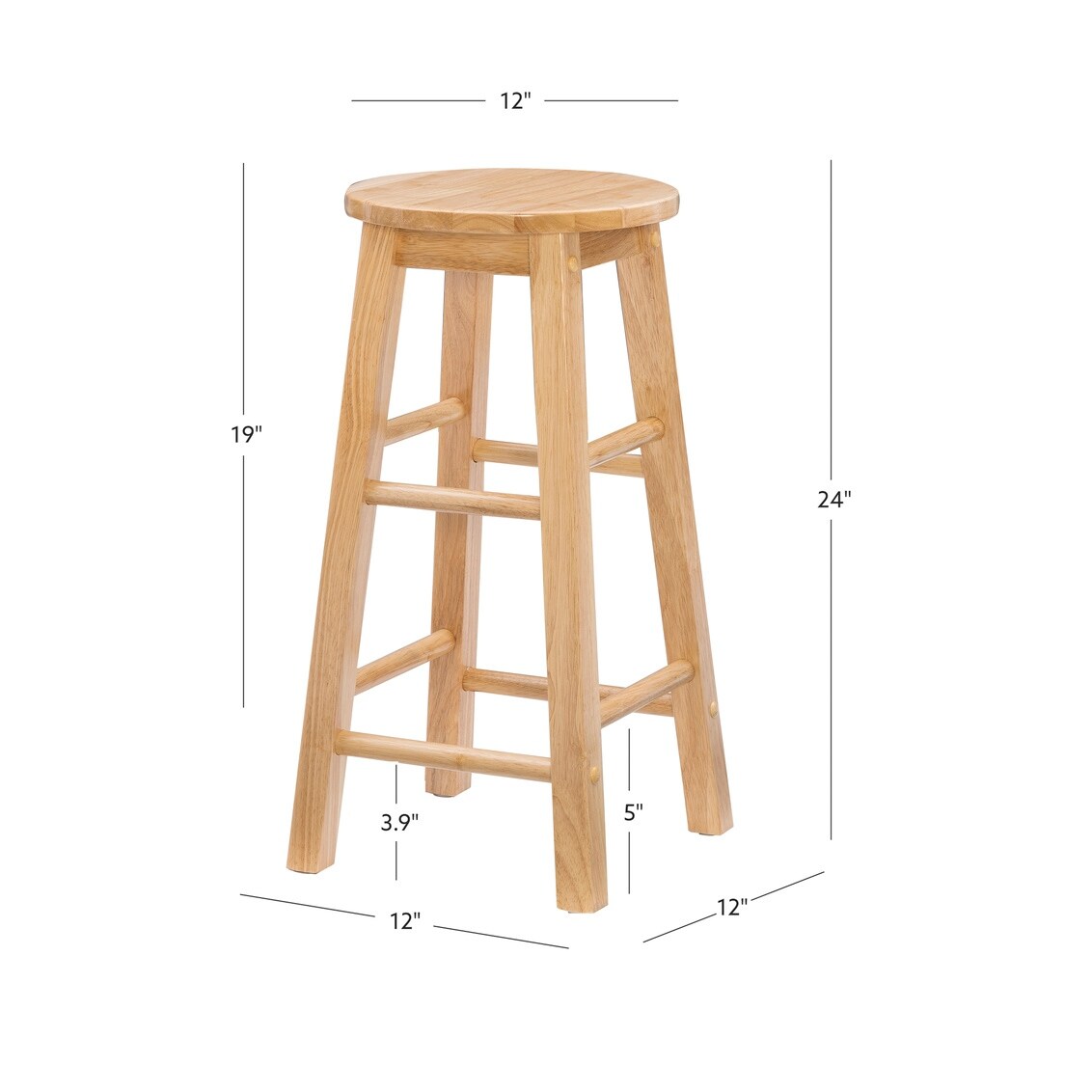 Linon Woodland Way Backless Counter Height Stool - On Sale