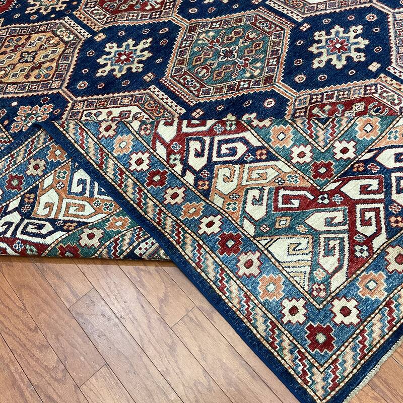 HERAT ORIENTAL Handmade Super Kazak Wool Rug - 8' x 10'2"