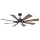 preview thumbnail 27 of 46, Parrot Uncle 60" Farmhouse Integrated LED Windmill Ceiling Fan with Light and Remote