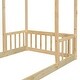 preview thumbnail 26 of 25, House-Style Funny Twin House-shaped Roof Headboard Floor Kids Furniture Bed Kidsbed, Grey