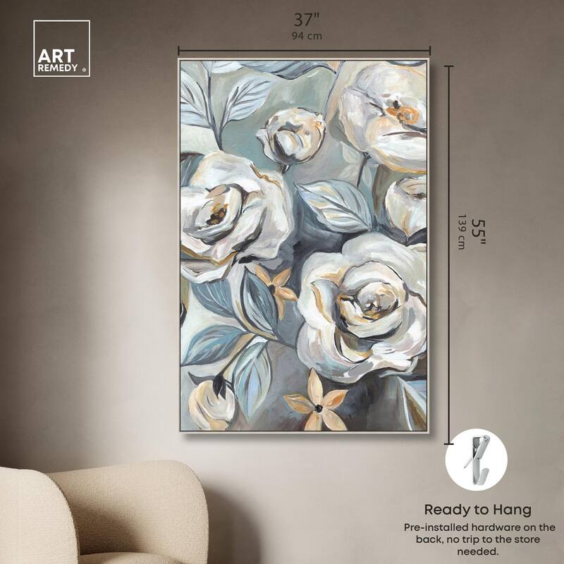 Grey Delight Canvas by Art Remedy