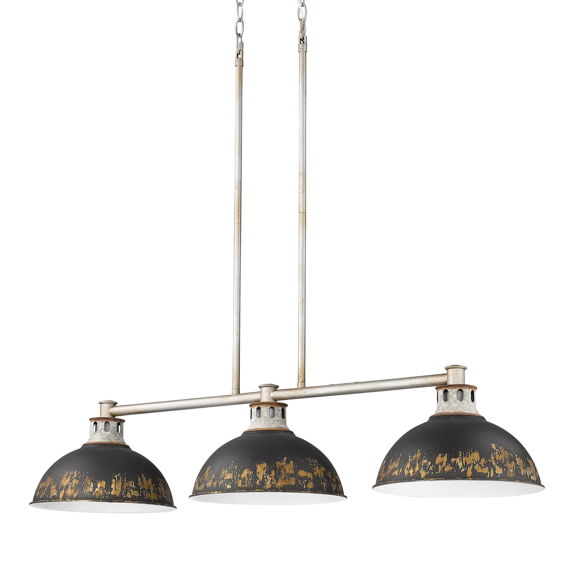 Option Aged Galvanized Steel with Antique Black Iron