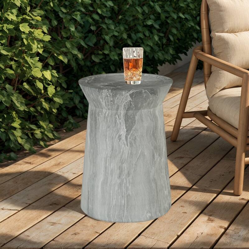 Modern Small Irregular Columnar Design Side End Table for Indoor and Outdoor Use