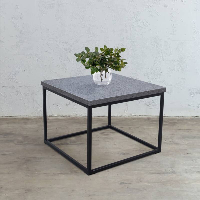 Casual Elements Grey Concrete/Resin Square Coffee Table
