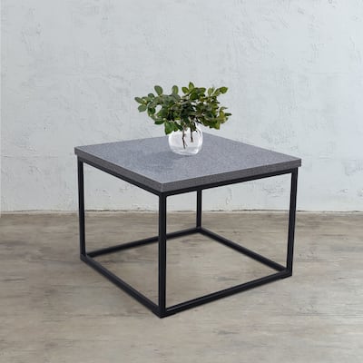 Casual Elements Grey Concrete/Resin Square Coffee Table