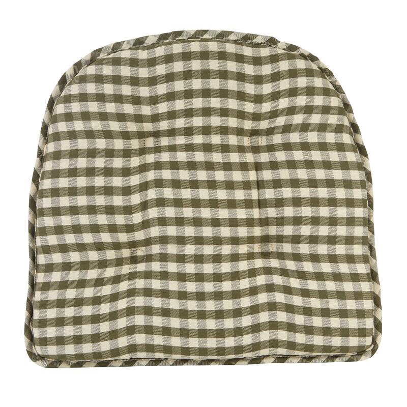 Klear Vu Tufted Non-Slip Dining Chair Cushion Set