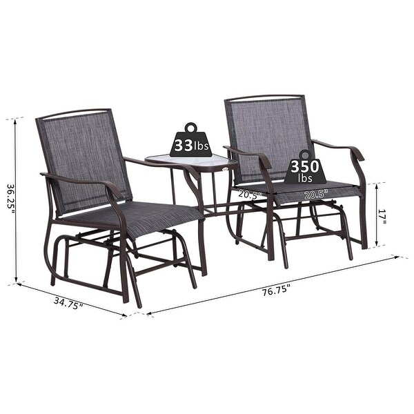 metal rocker glider
