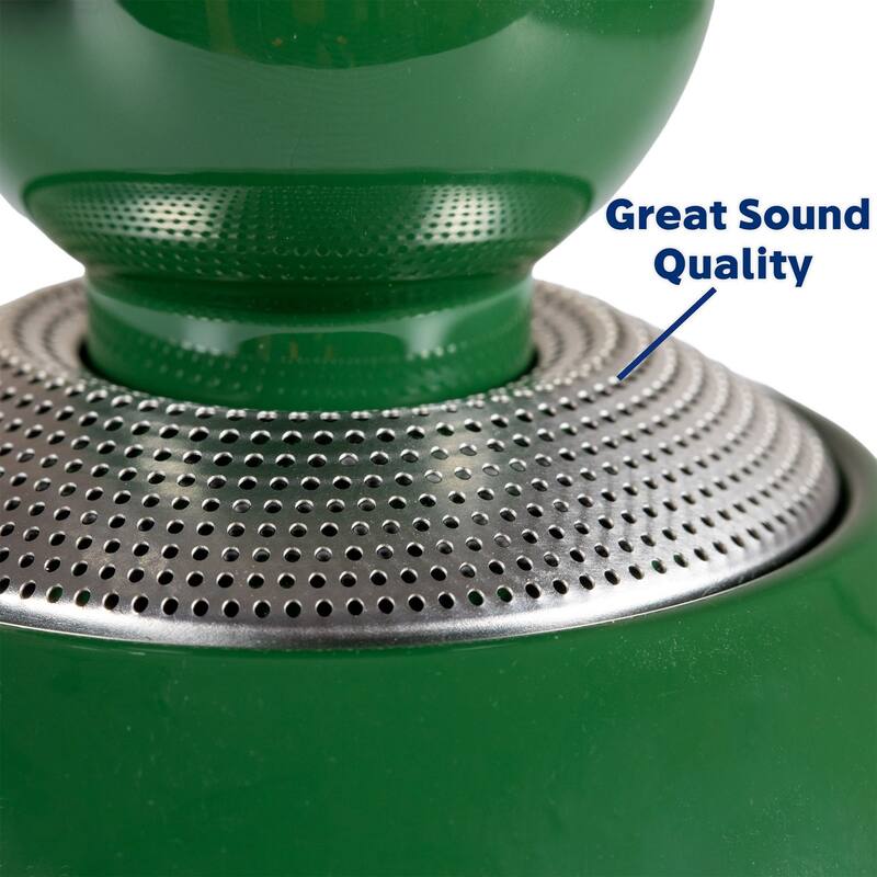Novelty Lights Rechargeable 3-in-1 Camping Lantern with Bluetooth Speaker, Green
