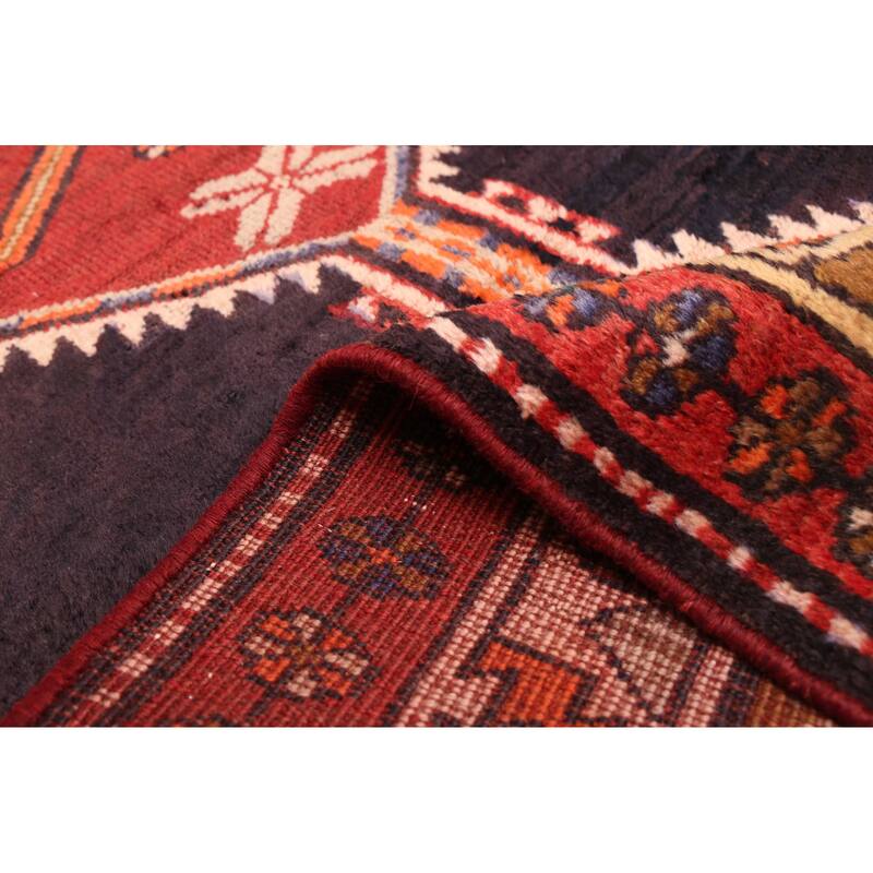 ECARPETGALLERY Hand-knotted Konya Anatolian Dark Navy, Red Wool Rug - 3'10 x 9'5