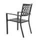 preview thumbnail 14 of 26, Outdoor Dining Set, Iron Finish, Black with Gold Speckles