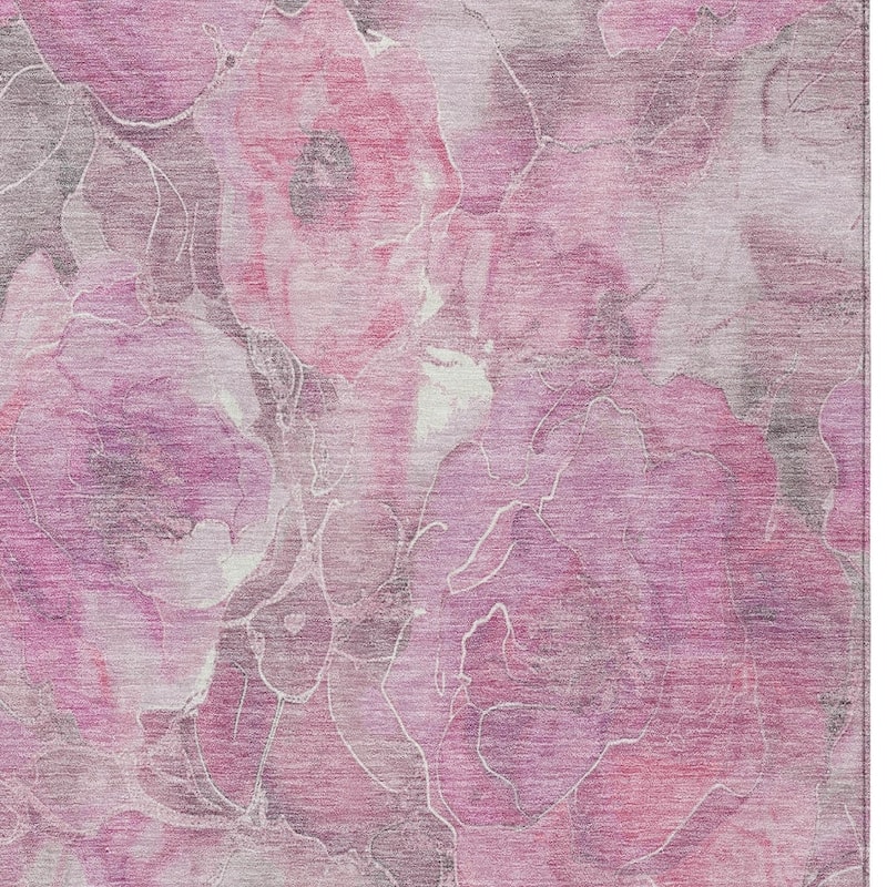 HomeRoots Floral Transitional Rectangle Outdoor Rug