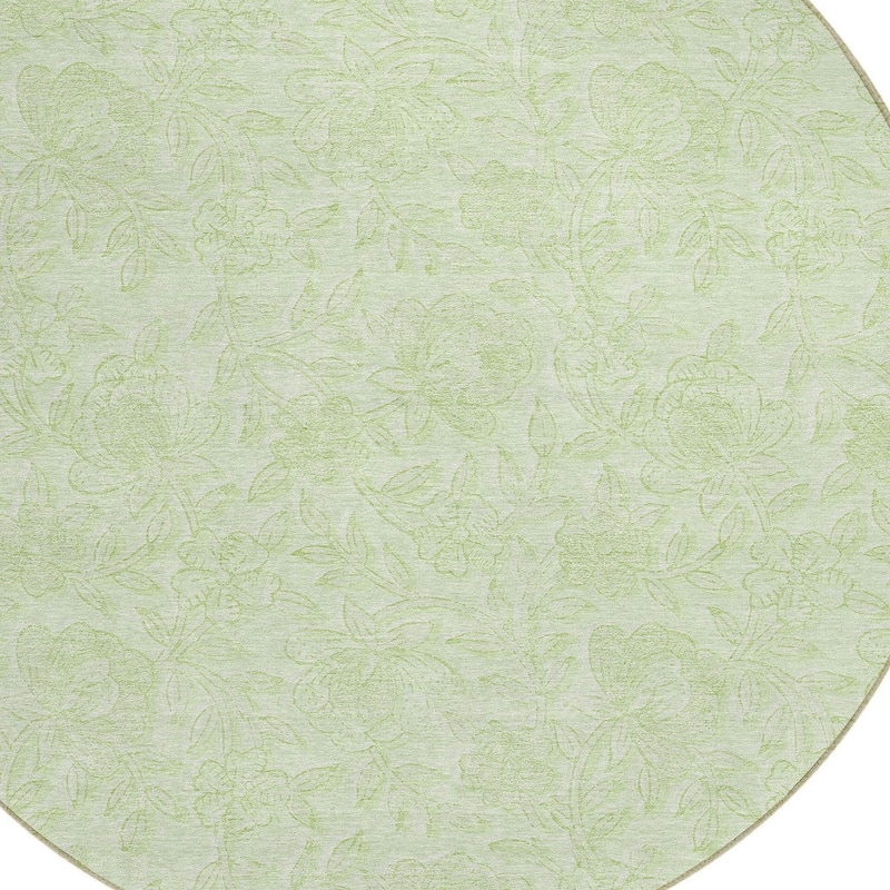 HomeRoots Floral Transitional Rectangle Outdoor Rug