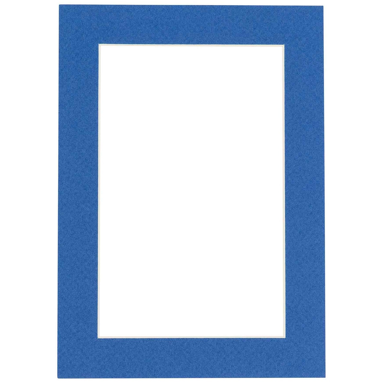 Picture Frame Mat Royal Blue With Silver Liner 8x10 for 5x7 Photo or Art  SET OF 2 