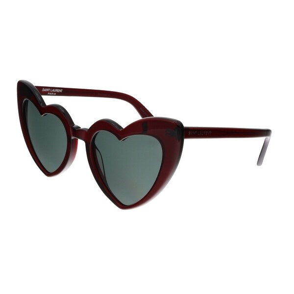 saint laurent heart sunglasses red
