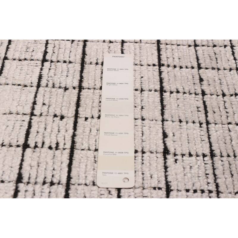 ECARPETGALLERY Hand Loomed Kashkuli Gabbeh Ivory Silk Rug - 8'0 x 9'3
