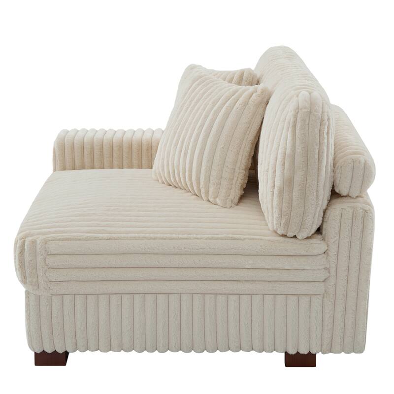 Cotton Flannel Armchair Sofa Corner Chairs for Living Room