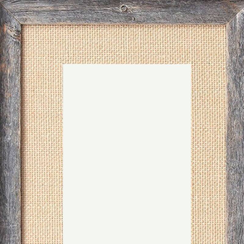 HomeRoots 11" x 14" Brown Solid Wood Hanging Picture Frame