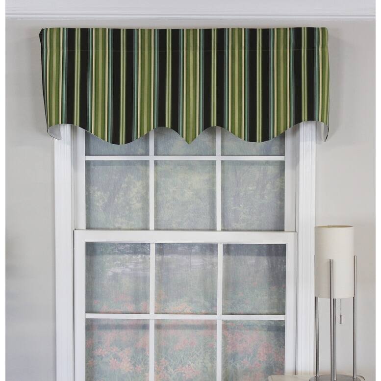 RLF Home Quality Regal Valance Linear Avocado - 50x17