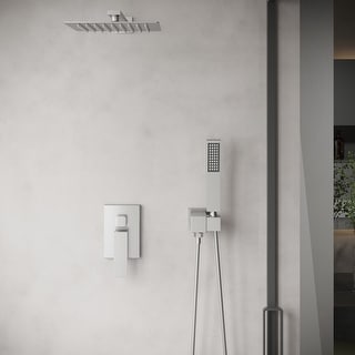 12 Inch Shower System Chrome finished Shower Faucets Sets Complete with Two functions
