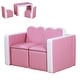 preview thumbnail 2 of 16, Qaba Kids Sofa 2-in-1 Multi-Functional Table Chair Set 2 Seat Couch Storage Box Soft Sturdy