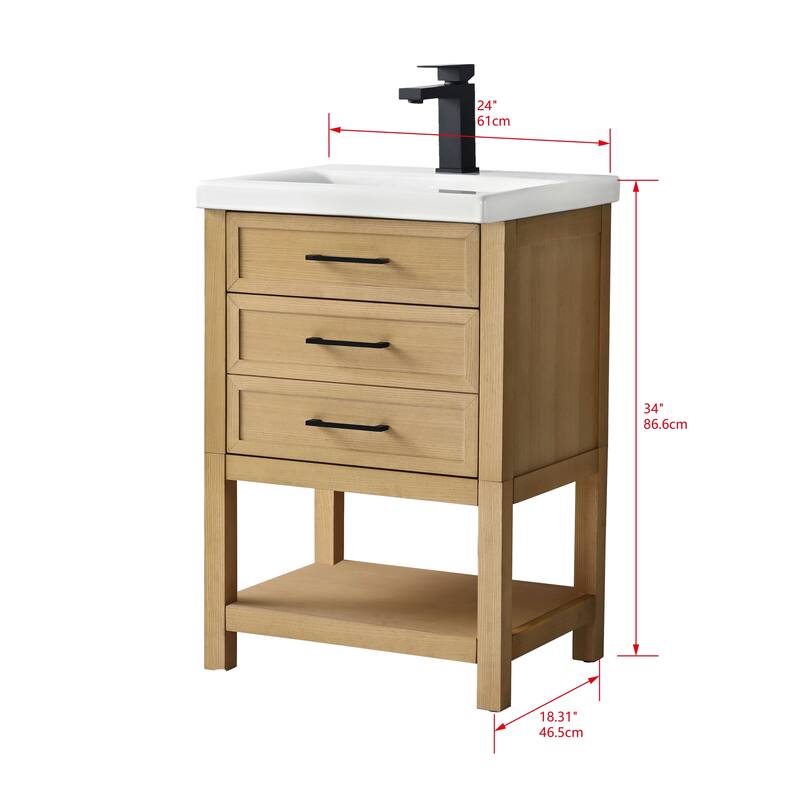 Sudio Design Oliver 24" Single Bathroom Vanity