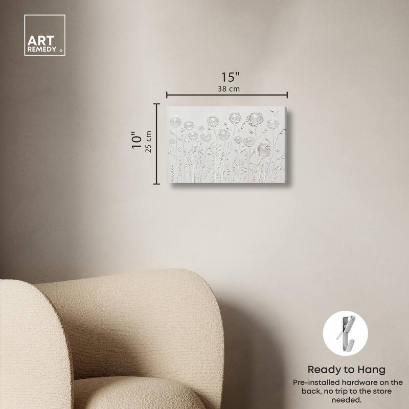 Floral Lace II Canvas by Art Remedy, Gallery Wrapped