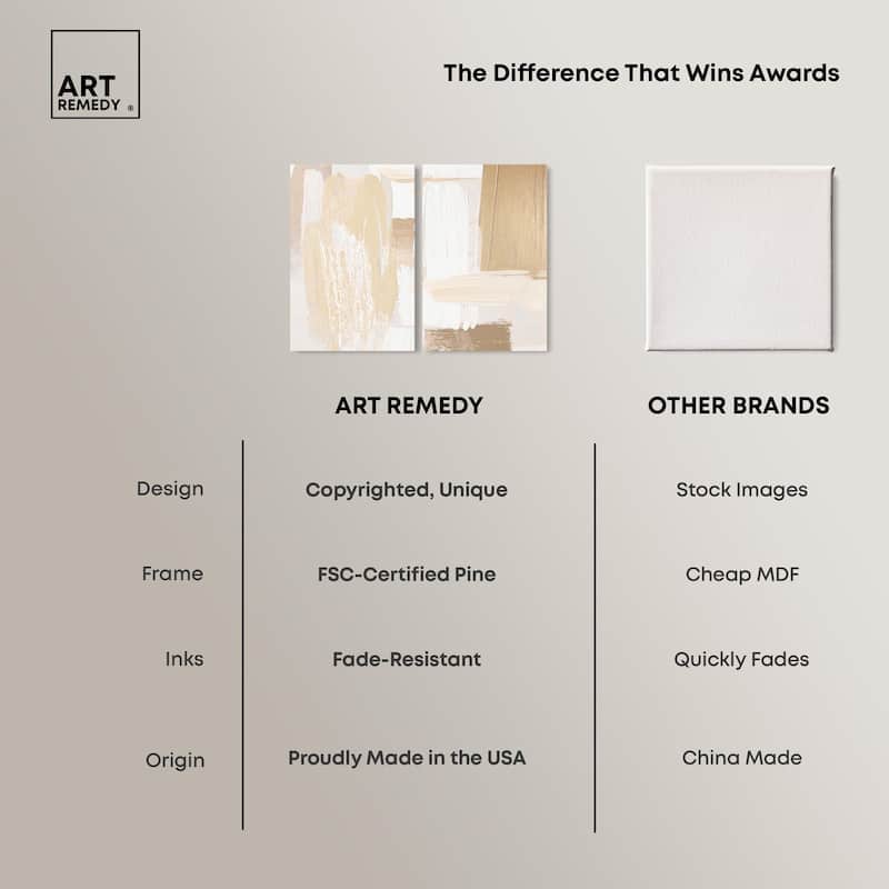 Tactile Textures II Canvas Set of 2 by Art Remedy, Gallery Wrapped
