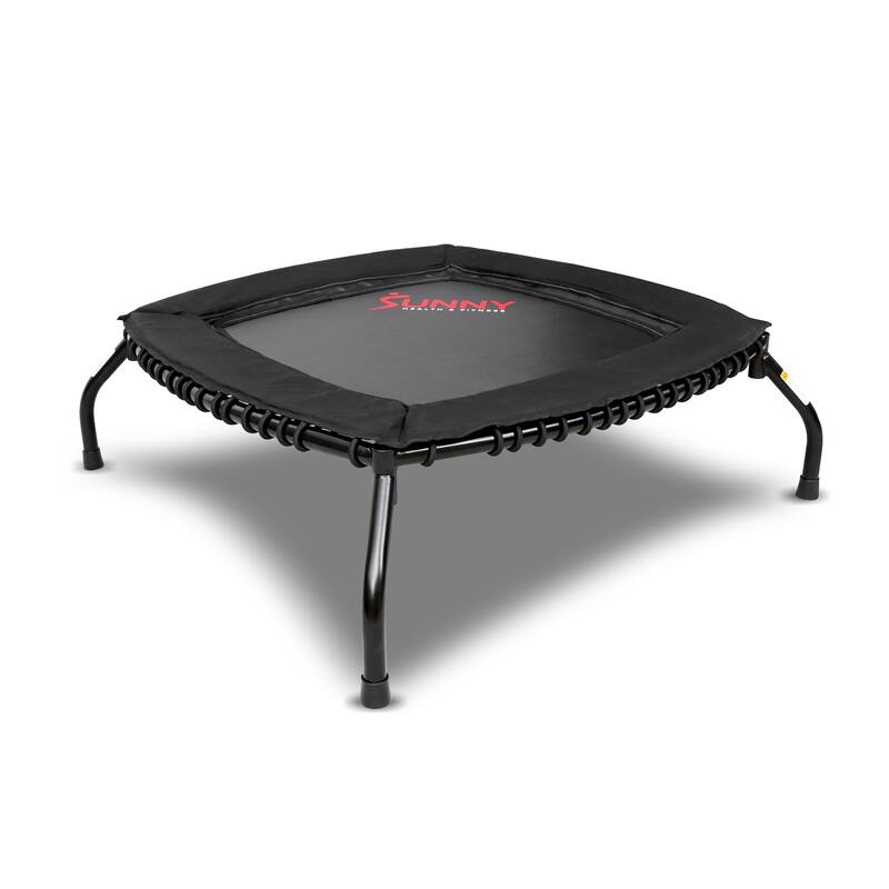 Sunny Health & Fitness Springless Mini Fitness Trampoline Rebounder for Quieter and Safer Workouts 40 inch - SF-S021048