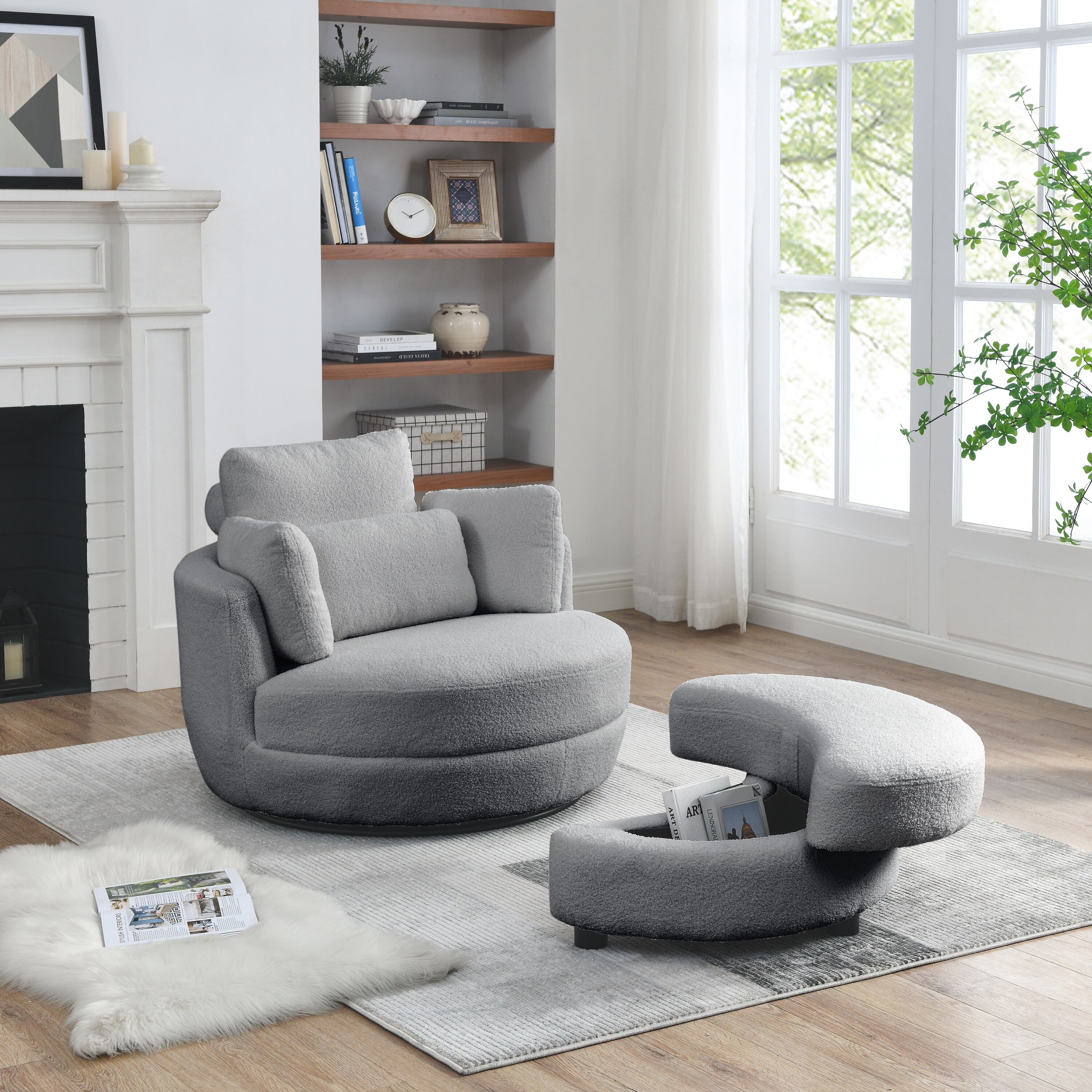 2 person hot sale chair with ottoman