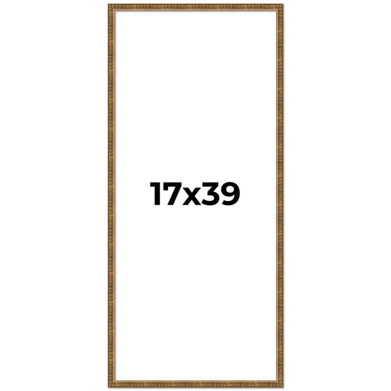 17x39 Frame Gold Picture Frame - Complete Modern Photo Frame Includes