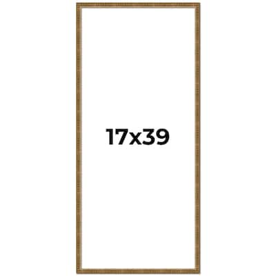 17x39 Frame Gold Picture Frame - Complete Modern Photo Frame Includes