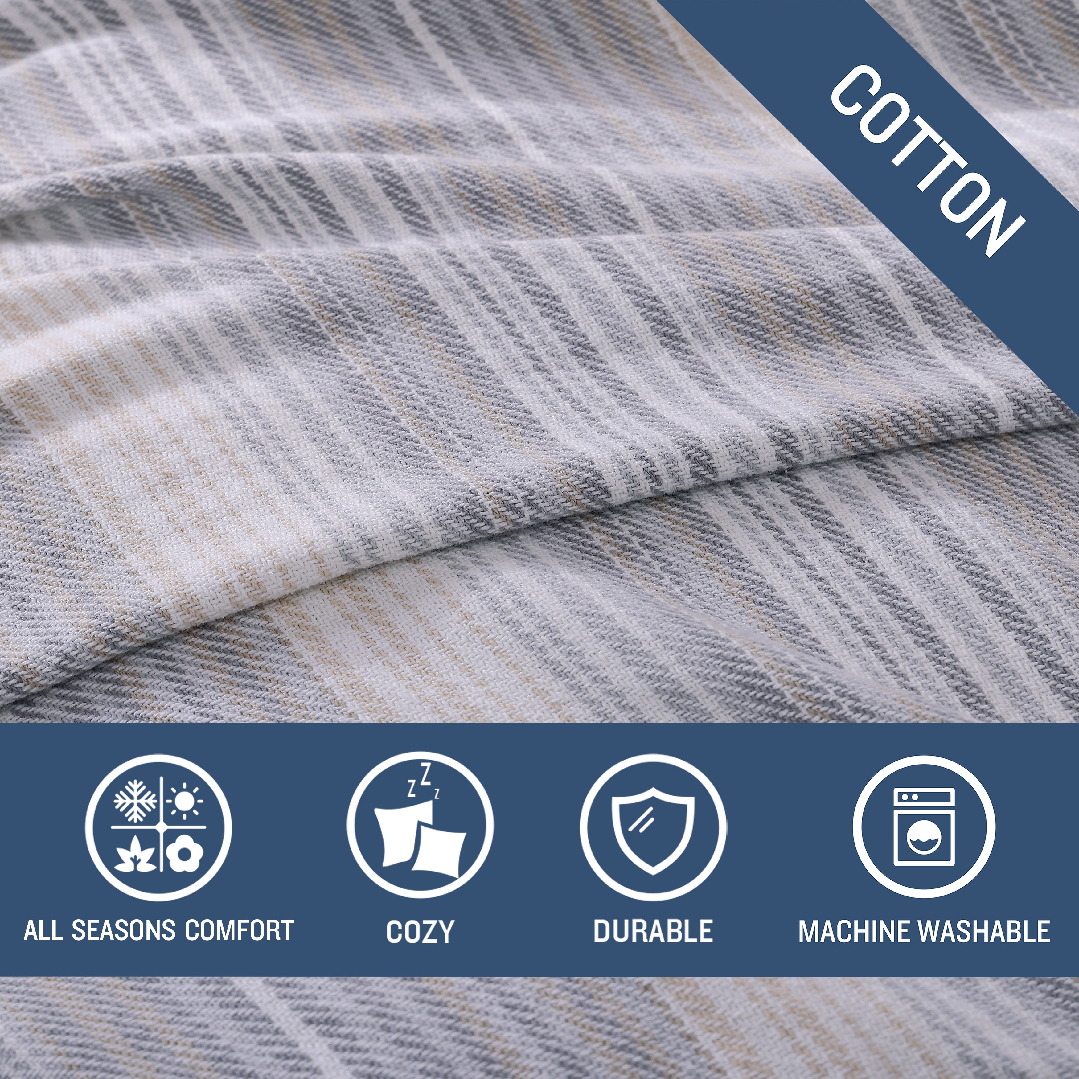 0623-9 BLANKET / STRIPE ブランケット/ストライプ 0623-9 BLANKET / STRIPE ブランケット/ストライプ Thick Stripe
