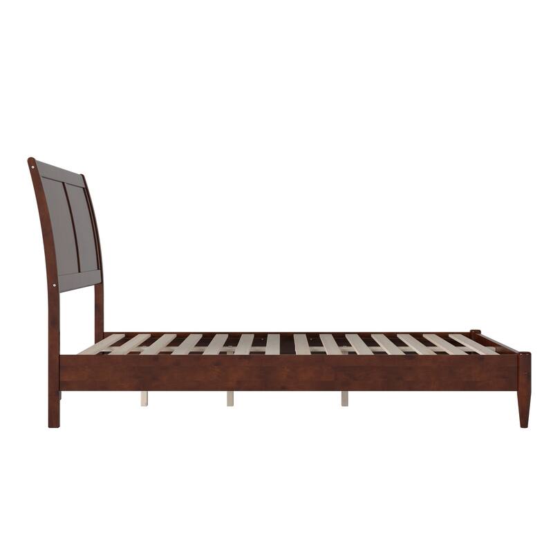 Valencia Solid Wood Low Profile Sleigh Platform Bed
