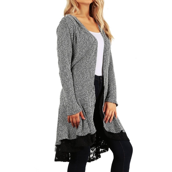 women's plus size white cardigan sweater