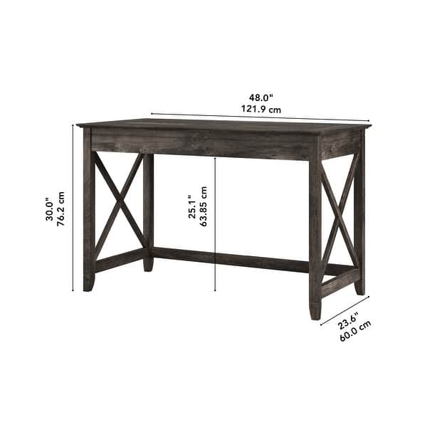 dimension image slide 4 of 16, Key West 48W Writing Desk by Bush Furniture