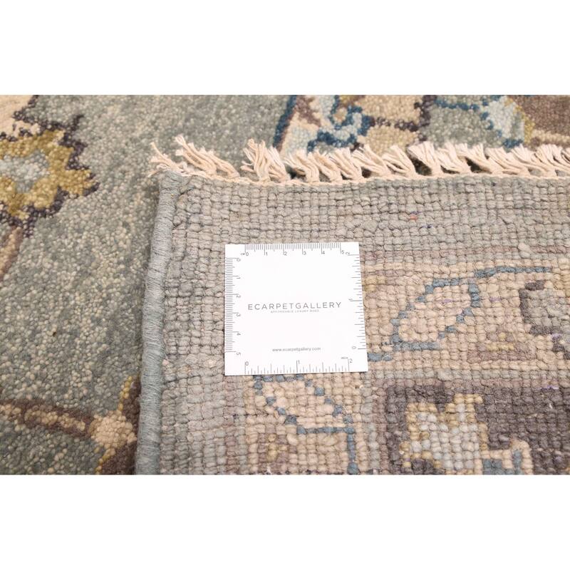 ECARPETGALLERY Hand-knotted Finest Agra Jaipur Teal Wool Rug - 9'6 x 13'2