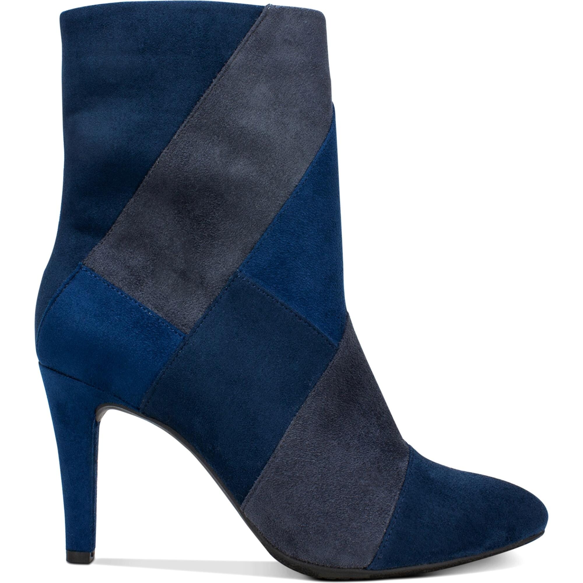 navy ankle boots womens