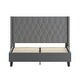 preview thumbnail 64 of 93, Tufted Upholstered Nailhead Trim Platform Bed