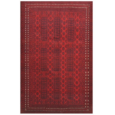 Handmade One-of-a-Kind Balouchi Wool Rug (Afghanistan) - 6'7 x 10'