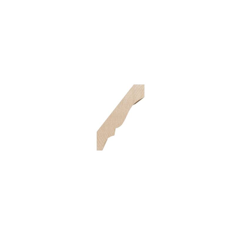 WM52: 2-1/4-in H x 1-2/3-in P x 2-3/4-in F x 96-in L Americraft Solid Hardwood Stain Grade Crown Moulding