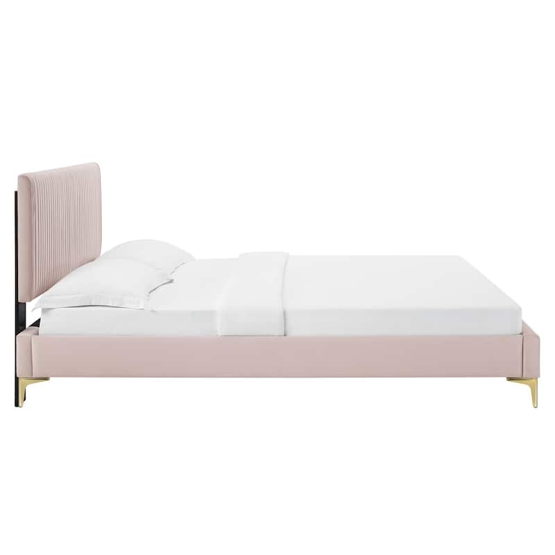 Peyton Performance Velvet Full Platform Bed