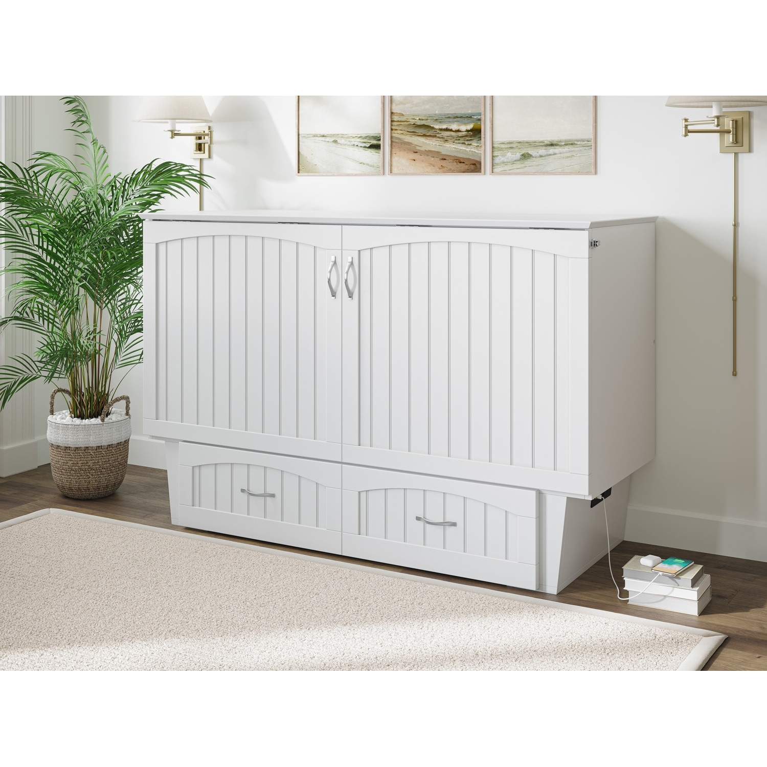 Queen murphy cheap bed chest