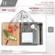 preview thumbnail 3 of 23, STYLISH Solid Stainless Steel Sink Kitchen Faucet, 1 Lever Handle Pull Down Spout Mixer Tap, Stainless Steel Finish