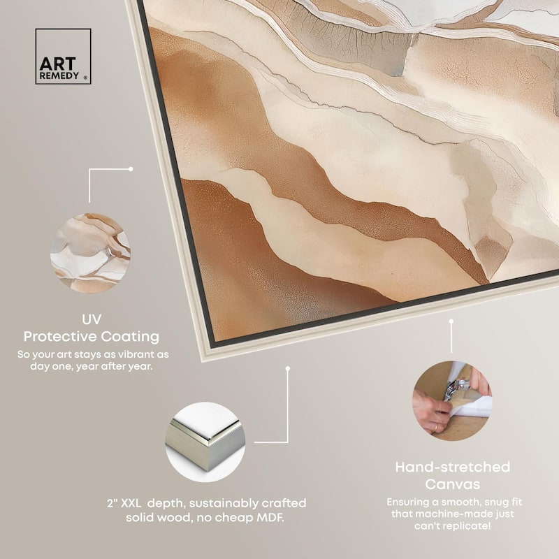 Earthen Flow Canvas by Art Remedy