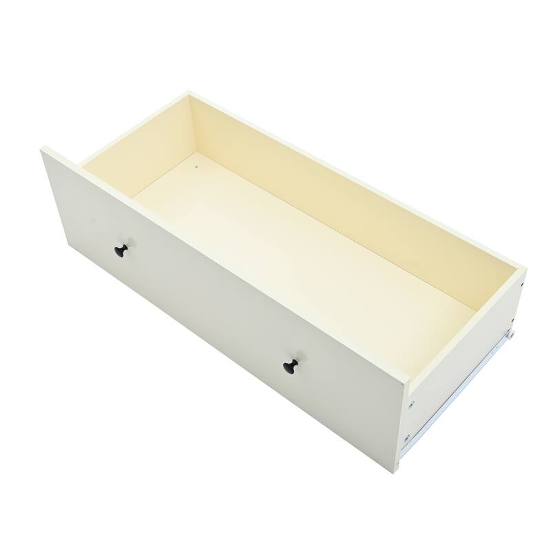 77" Farmhouse Kitchen Pantry, Freestanding Tall Cabinet with Adjustable Shelves, Door Racks & Drawers for Dining Room